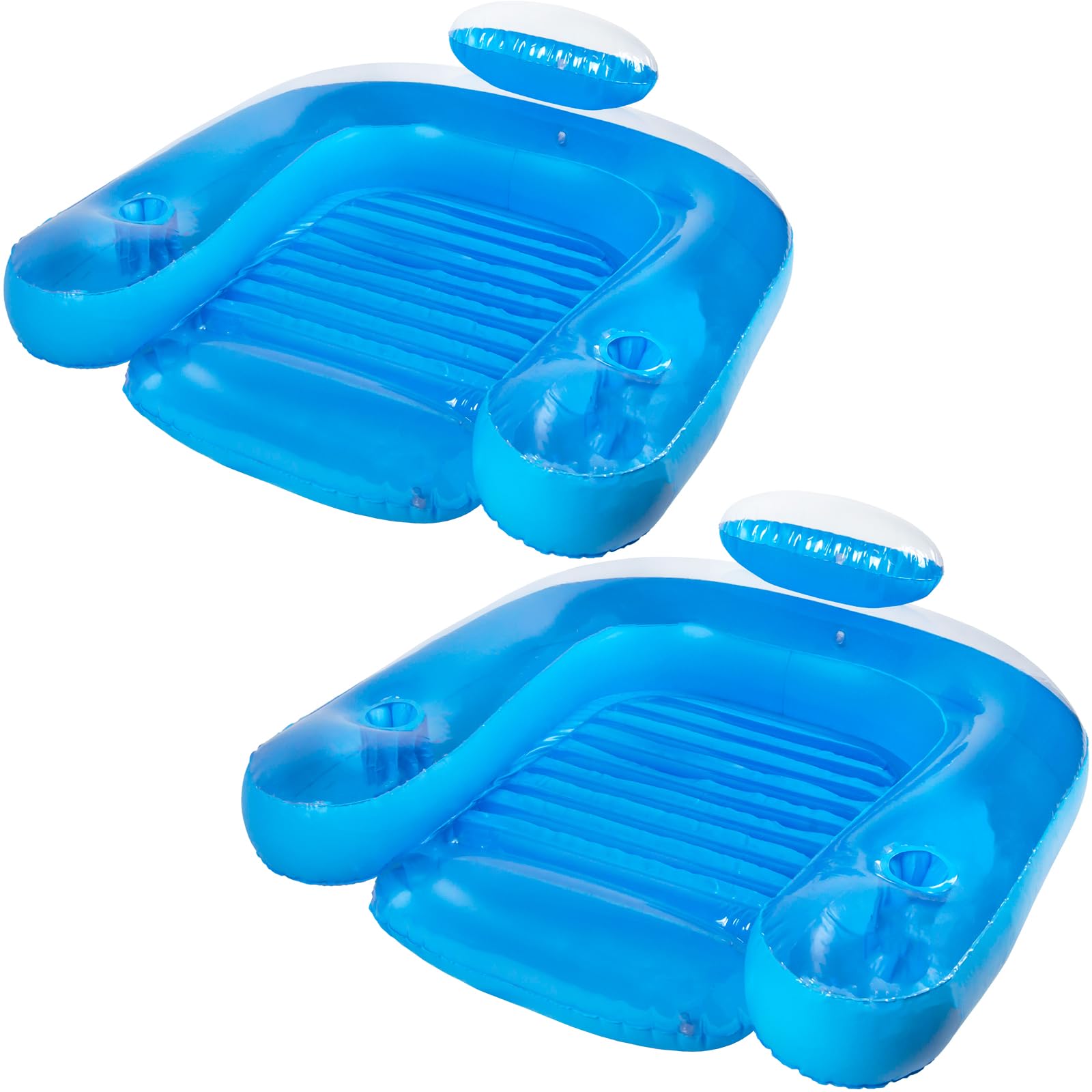 Poolmaster Paradise Water Chair Inflatable Swimming Pool Float for mature-themeds  2 Pack