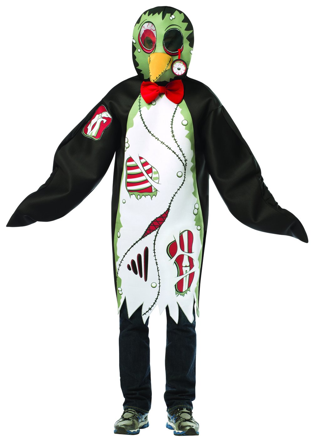 Rasta Imposta Zombie Penguin, Black/White, Standard
