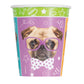 9oz Pug Puppy Birthday Party Cups, 8ct
