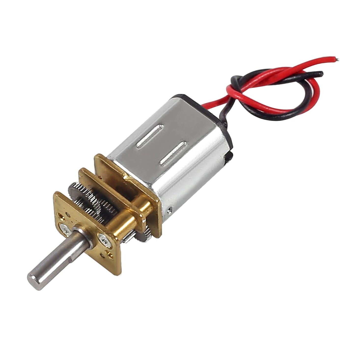 XIITIA 4pcs DC 3V-6V Mini N20 Gear Motor Slow Speed Full Metal Gearbox Without Terminal for Smart Car DIY RC Toys