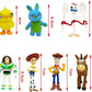 Toy Action Figures Story Toys Set, 1.5-2.3 Inches Tall Action Figures With Woody, Buzz And Jessie,Toy Anime Figurines Story Char