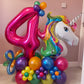 BBPOOL Hot Pink 14 Balloon Numbers - 40 Inch Foil Mylar Number 14 Balloons for Birthday Party Decorations