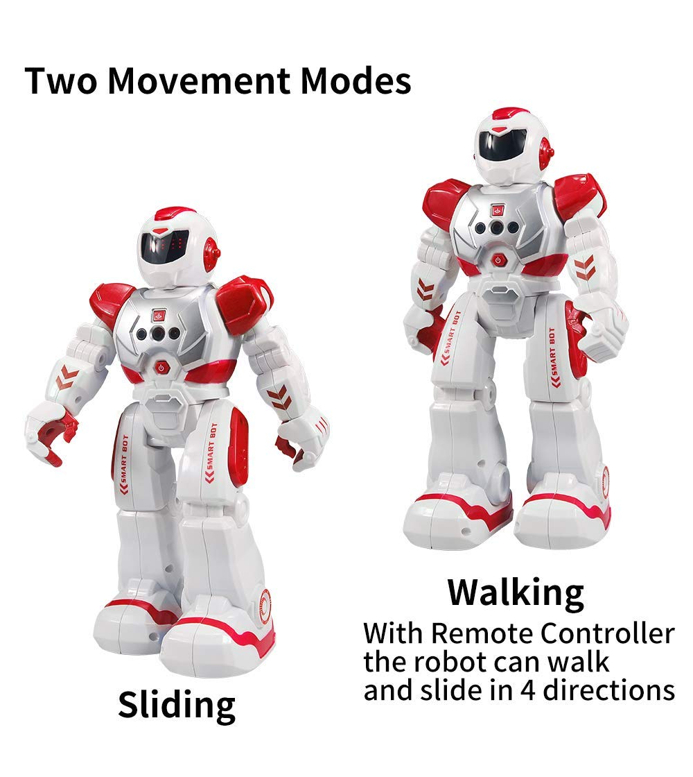 Suliper Remote Control Robots For Kids,Intellectual Gesture Sensor Programmable Rc Robot Toys With Infrared Controller,Early Edu