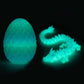 3D Printed Dragon Eggs with Dragon Inside - Fun Fidget Figurine Toys  Easter Basket Stuffers Surprise Mystery Crystal Printing Dragon Egg mature-themed Home Office Desk Decor Toy Gifts (Luminous)