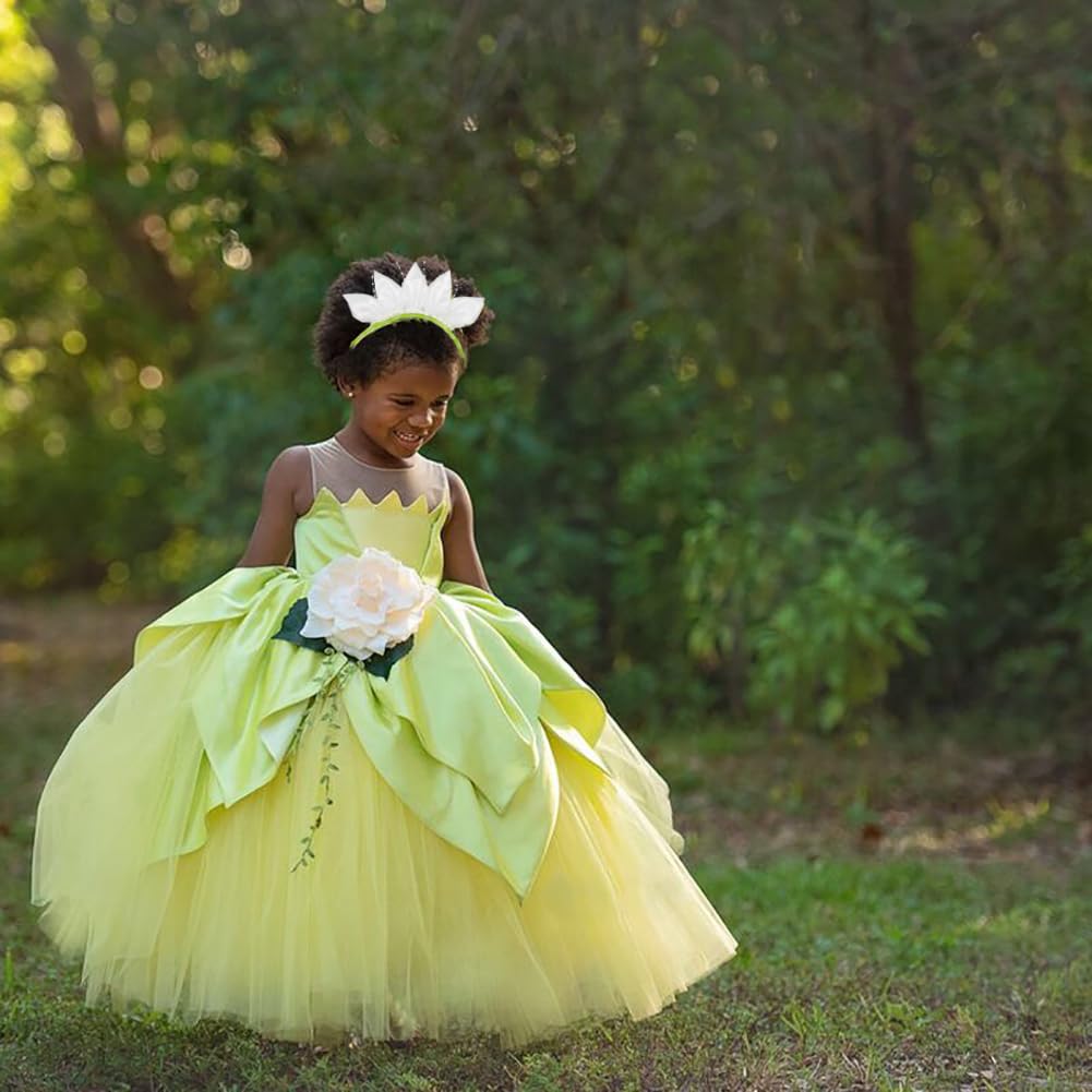 Girls Princess Tiana Dress Up Accessories - Headband For Halloween, Christmas Party Favors For Kids