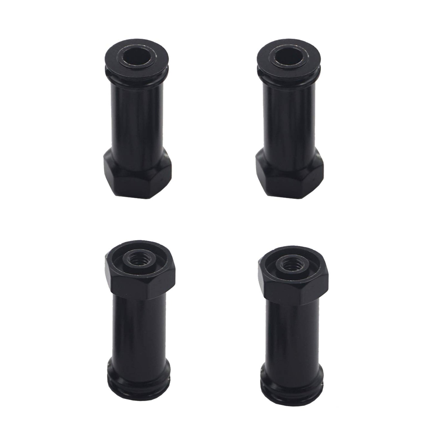 Vgoohobby Aluminum 12mm Wheel Hex Hub Adapters 25mm/30mm Extension Longer Combiner Compatible with Traxxas Slash 4x4 HQ 727 1/10