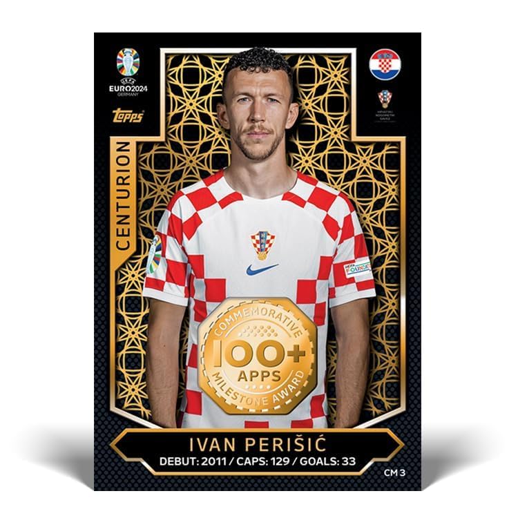 Topps Official Euro 2024 Match Attax - Booster Tin - Super Strikers - Contains 28 Euro 2024 Match Attax Cards Plus 3 limited availability Super Strikers Limited Edition Cards!