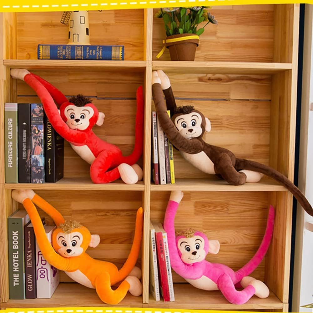 Hgplvxj Long Arm Hanging Monkey Stuffed Animals,Curtain Monkey Plush Toy Birthday Xmas Gift For Kids (24Inch)