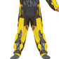 Disguise Bumblebee Toddler Costume, Official Transformers Rise of the Beasts Muscle Padded Costume and Mask, Size (2T)
