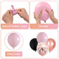 Jobkoo Pink & Black 55Pcs Balloon Set (12Inch) - Rose Gold Confetti, Female Gift, Ideal For Wedding, Birthday, Party Decoration