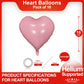 Pastel Pink Heart Shaped Balloons Pack Of 10,18 Inch Love Valentine Balloons Heart Romantic Balloons For Valentines Day Propose
