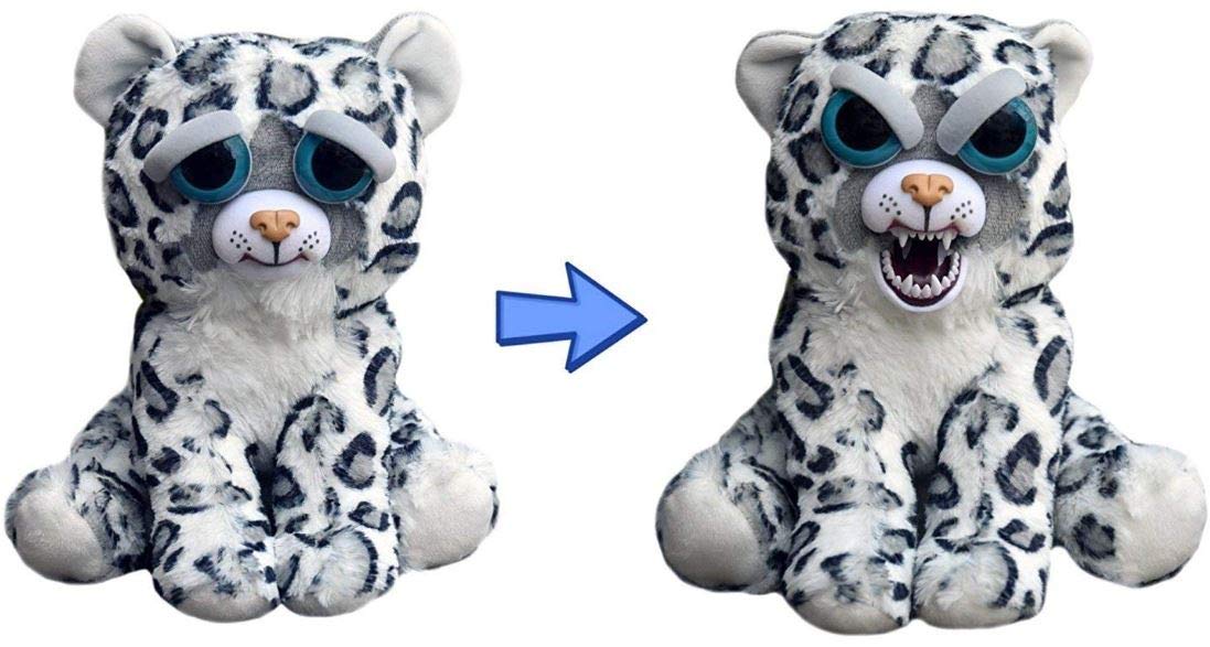 William Mark Corp Feisty Pets Lethal Lena Plush Snow Leopard 8.5" Multi-colored Polyester