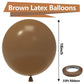 Bezente Brown Balloons 18 Inch - 30 Pack Large Thick Brown Balloons Big Round Coffee Brown Latex Balloons For Birthday Baby Show