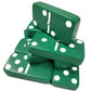 Marion Domino Double Six Green Jumbo Tournament Professional Size With Spinners In Dovetail Sheesham Wood Box.