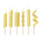 Genuine Fred Pasta Party Noodle Candles, Set of 6 Quirky Pasta Noodle Shaped Birthday Candles, Fun and Unique, Gift-Ready Packag