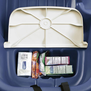 Step2 Wagon for Two Plus, Durable Plastic Ride-On Toy, Denim Blue, Max Weight 75 lbs., For Toddlers 1.5-5 Years Old, Model 708300