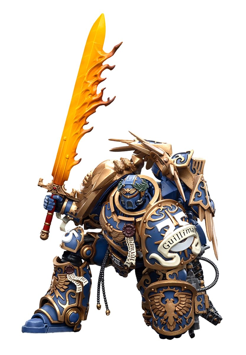 Joytoy Warhammer 40K 1/18 Action Figures, Ultramarines Primarch Roboute Guilliman Perfect For Collectors & Decor, Ideal Gift For