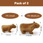 Evolveover Capybara Stuffed Animal,2Pcs Stuffed Capybara Plush Toy,Capybara Plushie Gifts(1Pc 7.8Inch + 1Pc 11.8Inch)