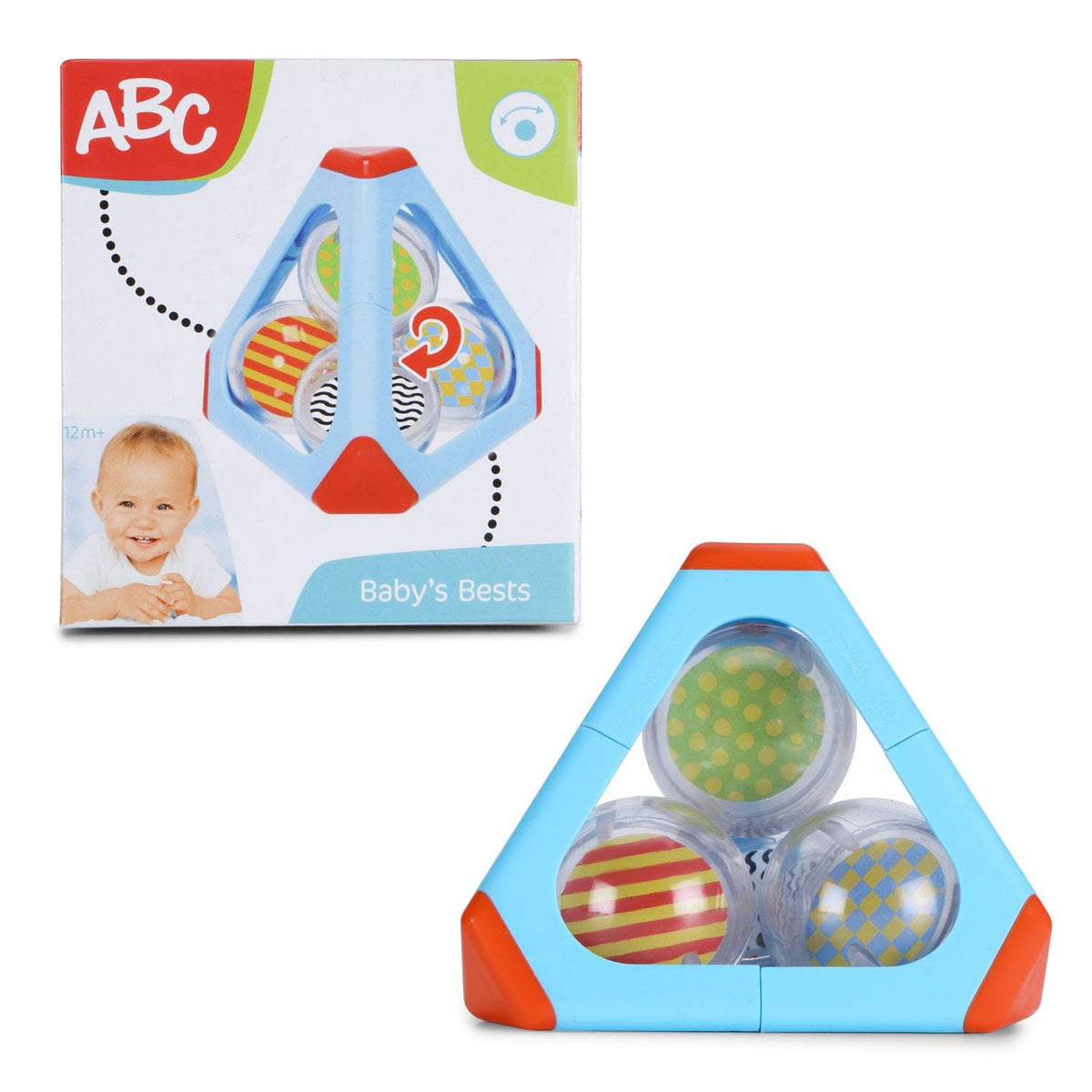 ToyStation Abc Rattle Pyramid | MultiTextured Toy With Bright Colors, Fun Sounds, Stacking & Grasping Features | Sensory Play 