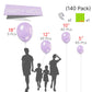 Partywoo Pearl Light Purple Balloons, 138 Pcs Light Purple Balloons Different Sizes Pack Of 18 Inch 12 Inch 10 Inch 5 Inch Purple Balloons For Balloon Garland Or Arch As Party Decorations, Purple-Z32