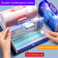 Invite Enterprise Plastic Kids Pen & Pencil Box,Suitcase Style Password Lock Pencil Case,Multi-Layer Pencil Box For Kids,Station