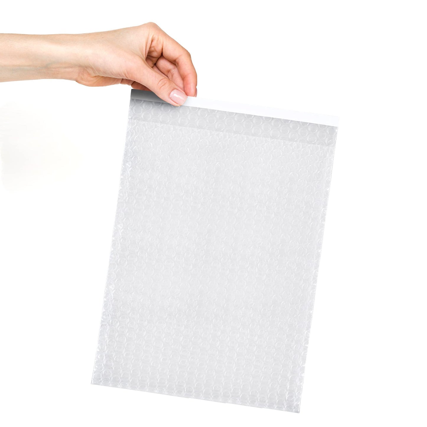 ABC Clear Bubble Out Bags 8 x 11.5, Packaging Bubble Bags for Shipping Pack of 10, Polyethylene Self Seal Bubble Pouches, Bubble