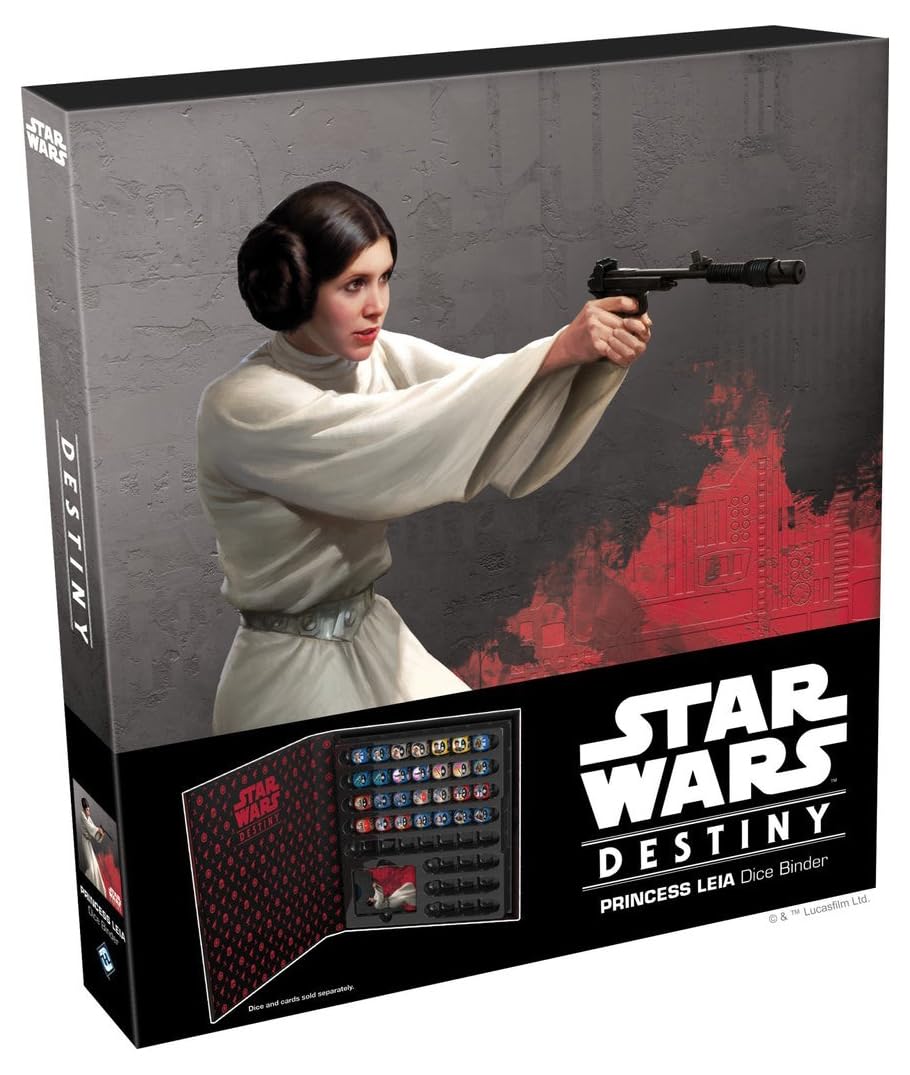 Star Wars Destiny Princess Leia Dice Binder | Protect And Organize Star Wars Destiny Collectible Dice And Cards | Convenient Gam