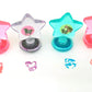 TINYMILLS 24 Pcs Horse Pony 2 in 1 Stackable Stacking Crayon with Extra Stamper Topper, Kids Party Favors, Goodie Bag Stuffers,