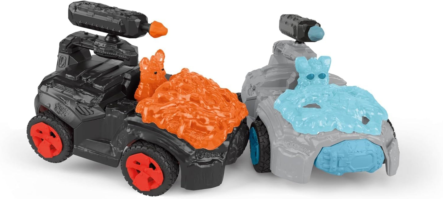 Schleich Eldrador Creatures - 7 Lava CrashMobile with Mini Creature Playset - Pull-Back Action  Shooting Toy Car for Boys and Girls - Cool  Red Fantasy Action Figure for Kids Age 7+