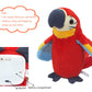 Talking Parrot Plush Toy, Repeat What You Say Funny Kids Stuffed Toys, Birthday Gift Kids Early Learning Animal Toy Electronic T