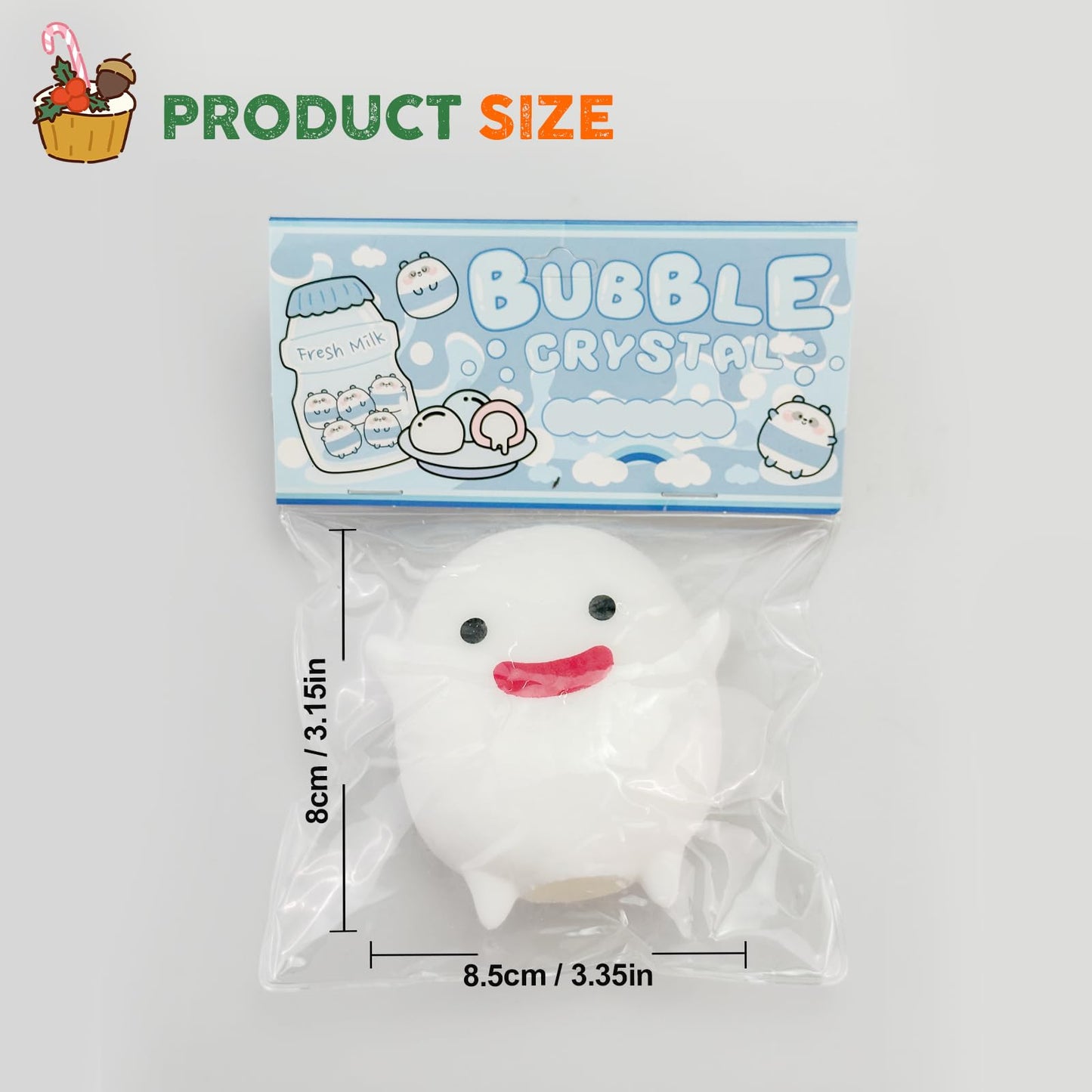 Taba Squishy Toys Cat Paw Squishy Toys Cat Paw Squeeze Toys  Fidget Toys Silicone Squeeze Toy for Stress Relief Cute Soft Squeeze Fidget Toys Party Favors Gift for mature-themed (Little Ghost)