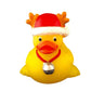 3' Christmas Reindeer Rubber Duck [Floats Upright] - Baby Safe Bathtub Bathing Toy
