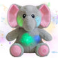 Cuteoy LED Glowing Elephant Nightlight Plush Toy, 10.5" Cotton, Musical Lullabies, Perfect Gift for Kids Boys Girls