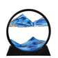 Arthink Moving Sand Art Picture in Motion Round Glass 3D Deep Sea Landscape, Dynamic Sand Art Sandscapes, Sensory Relaxing Deskt