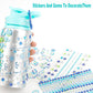 Gift For Girls, 5 6 7 8 9 10 Year Old Girl Birthday Gift, Decorate Your Own Water Bottle With Gem Stickers For Kids, Arts And Cr