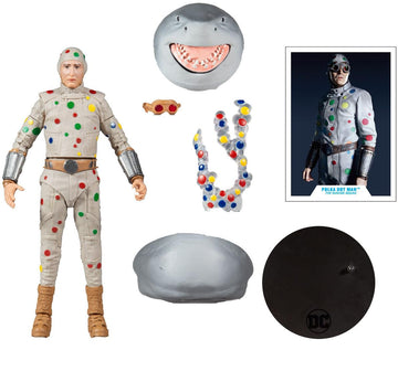 Mcfarlane Toys Dc Multiverse Polka Dot Man (The Suicide Squad) 7' Action Figure With Build-A King Shark Piece And Accessories