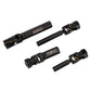 Meus Racing Stainless Steel Trx4M Driveshaft, Drive Shaft For Traxxas 1/18 Trx4M Defender Bronco Rc Crawler Upgrade Parts, Black