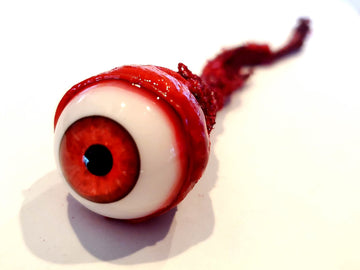 Dead Head Props enhanced Life Size Ripped Out Eyeball Movie Quality Prop Halloween Prop Horror Prop (Many Colors) (red)