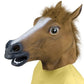 REYINL Kingmys KINGMYS Latex Horse Head Mask (Brown Horse Mask)