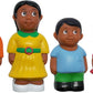 Get Ready Kids Multicultural Famly Figures Set Of 16, 5', Multi, 624