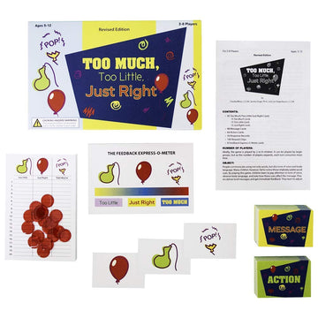Creative Therapy Store Too Much, Too Little, Just Right: A Social Communication Game, Revised (Ages 5-12, 60+ Months)
