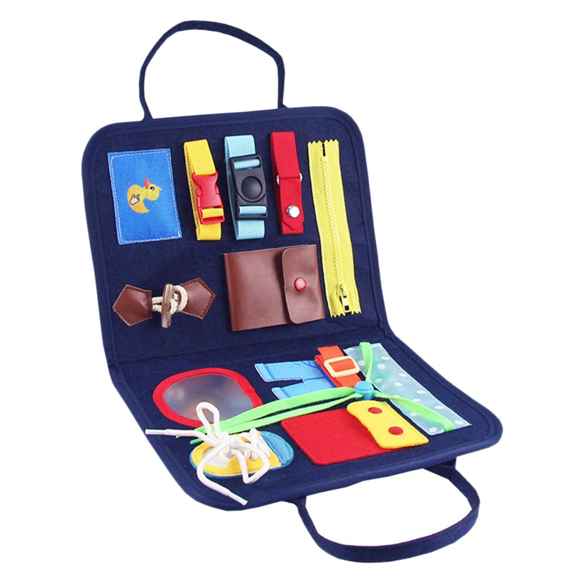 MerishoppMontessori Busy Board Fine Motor Activities Board For Preschool Kids Toddler Style C|Baby|Toys For Baby|Developmental B