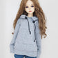 30Cm / 45Cm / 60Cm Doll Clothes 1/3 1/4 1/6 Bjd Doll Accessories Bjd Sd Diy Fashion Hoodie Toys Dolls Clothing (1/4,Gray)