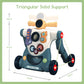 Baby Sit-To-Stand Learning Walker, 3 In 1 Baby Walker For Boys Girls Toddlers, Educational Baby Push Walkers With Entertainment