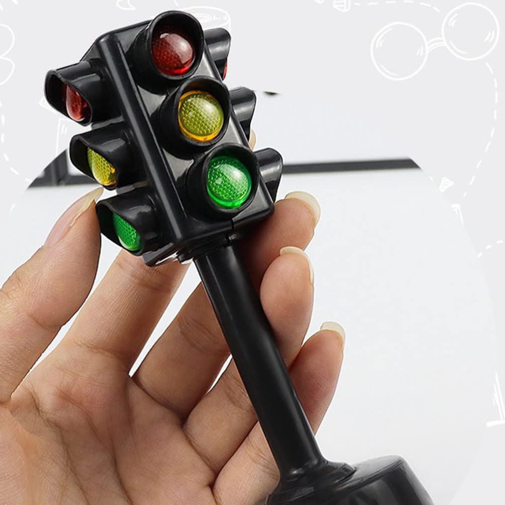 Gadpiparty Miniature Toys 12pcs Toy Traffic Lights for Kids Traffic Signals Light Model Lamp Toys Early Education Playthings Sim