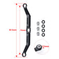 RCLIONS Aluminum Steering Link for 1/18th TRX4M RC Crawler Car Upgrades (Black)