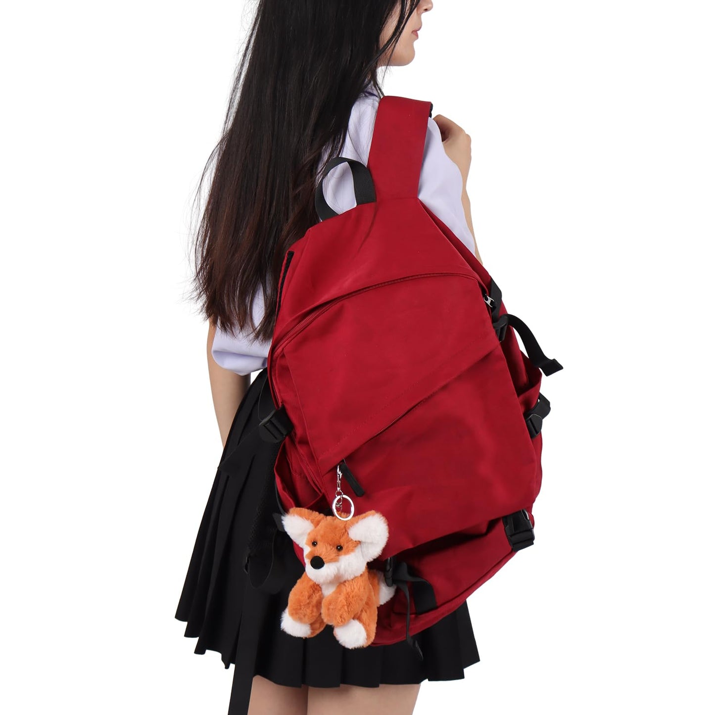 Apricot Lamb Cute Toys Plush Orange Fox Stuffed Animal Soft Keychain For Kids Bag, Purse, Backpack, Handbag (5 Inches)