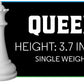 Chess Geeks 1X Single Weighted Chess Pieces Only - Modern Style - 32 Pieces + 2 Extra Queens - King 4' Tall