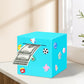 Cargooy mature-themed Piggy Bank Money Safe for mature-themeds Must Break to Open Piggy Bank-ABS Saving Box for Cash DIY Sticker Unopenable Safe Box for Everyone(4.72 inch) (Blue)