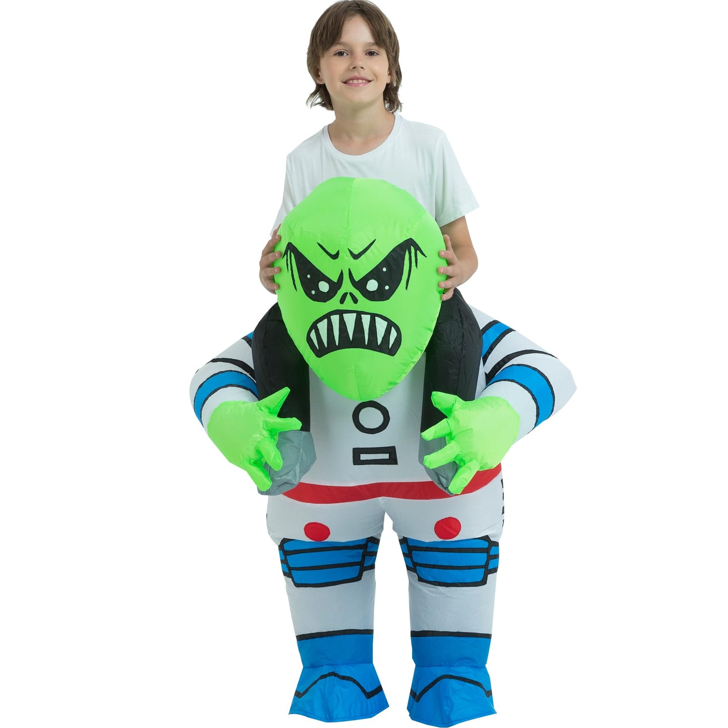 One Casa Blow Up Costume Child,Inflatable Costumes For Kids,Riding Alien Costume,Halloween Costumes For Boys/Girls (7-10Yrs)